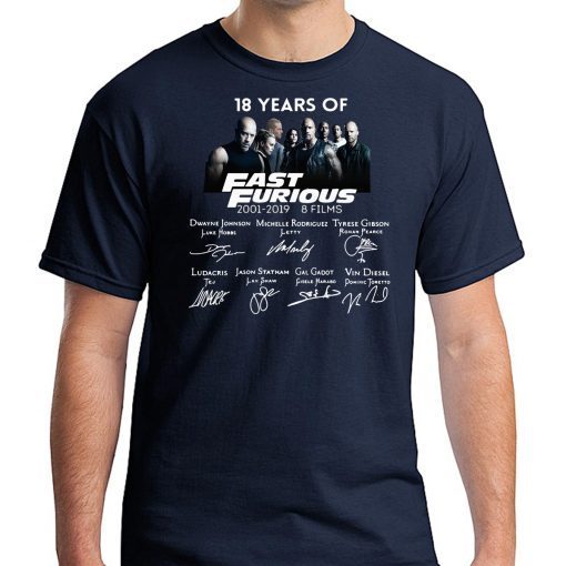 18 years of Fast and Furious Tee Shirt