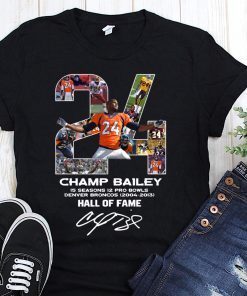 24 champ bailey denver broncos hall of fame signature shirt
