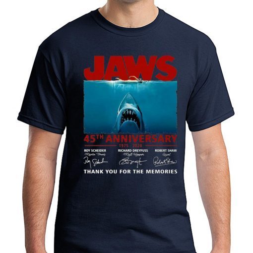 Shark 45th Years Of Jaws Anniversary Shirt