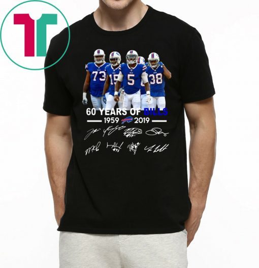 60 years of bills 1959 2019 signatures shirt