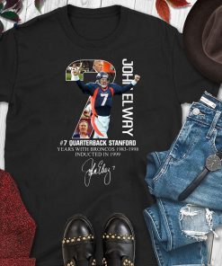 7 john elway quarterback stanford years with broncos signature shirt