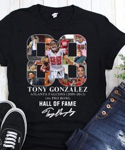 88 tony gonzalez atlanta falcons hall of fame signature shirt