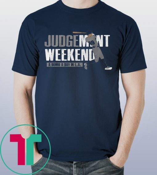 Aaron Judge Tee Shirt Judgement Weekend, New York, MLBPA