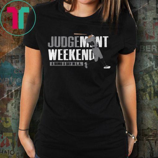 Aaron Judge Tee Shirt Judgement Weekend, New York, MLBPA