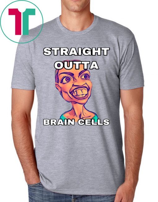 Alexandria Cortez Straight Outta Brain Cells Tee Shirt