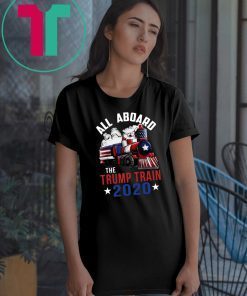 All Aboard The Trump Train Trump 2020 T-Shirt