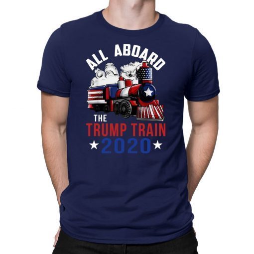 All Aboard The Trump Train Trump 2020 T-Shirt