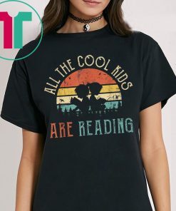 Vintage All The Cool Kids Are Reading Book Shirt
