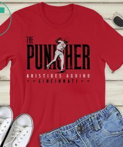 Aristides Aquino Tee Shirt The Punisher, Cincinnati, MLBPA Shirt