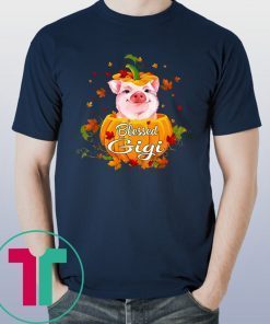 Blessed Gigi Pig Pumpkin Halloween Shirt for Mens Womens Kids