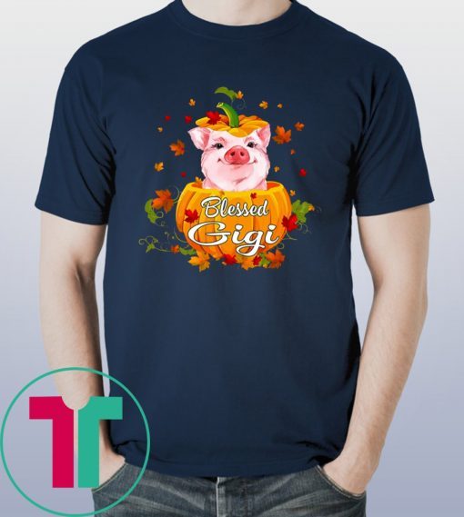 Blessed Gigi Pig Pumpkin Halloween Shirt for Mens Womens Kids