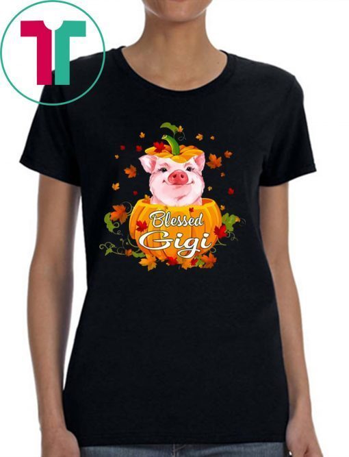 Blessed Gigi Pig Pumpkin Halloween Shirt for Mens Womens Kids