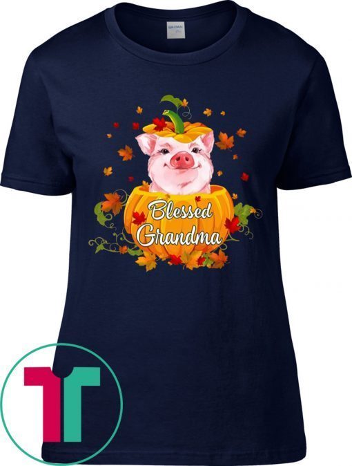 Halloween Blessed Grandma Pig Pumpkin Shirt