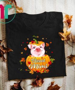 Halloween Blessed Mimi Pig Pumpkin T-Shirt