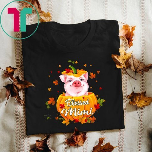 Halloween Blessed Mimi Pig Pumpkin T-Shirt