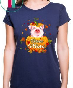 Halloween Blessed Mimi Pig Pumpkin T-Shirt