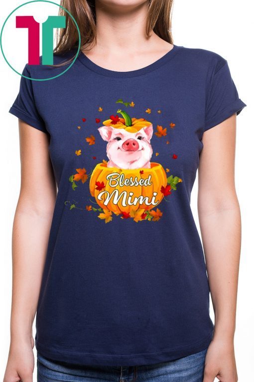 Halloween Blessed Mimi Pig Pumpkin T-Shirt