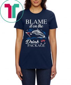 Boat Blame it on the drink package t-shirt for mens womens kids