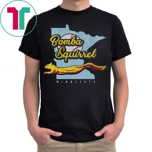 Bomba Squirrel Minnesota Baseball T-Shirt