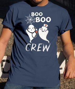 Boo Boo Crew Funny Halloween Ghost Nurse Costume T-Shirt