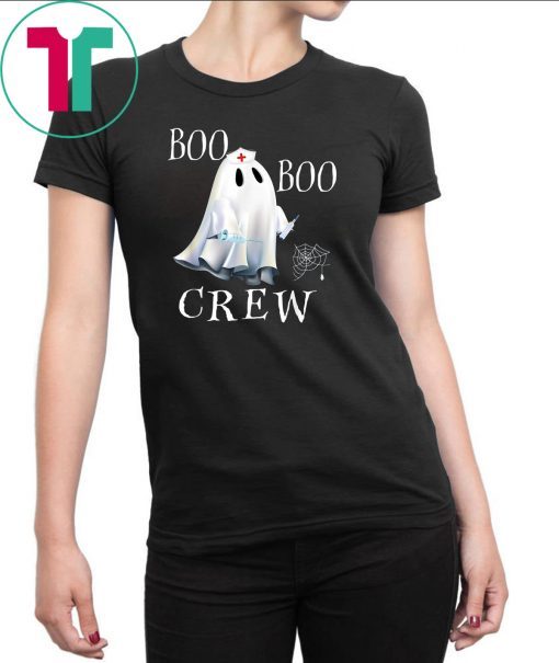 Boo Boo Crew Funny Halloween Ghost Nurse Costume TShirt