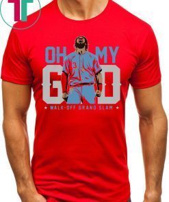 Bryce Harper Oh My God Walk Off Grand Slam Red T-Shirt