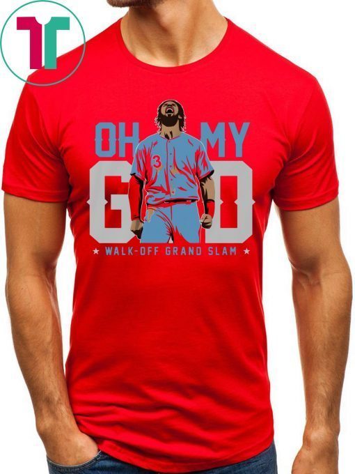 Bryce Harper Oh My God Walk Off Grand Slam Red T-Shirt