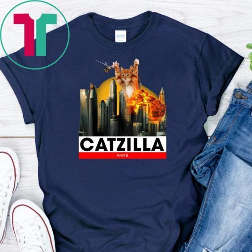CATZILLA Kitty Cat lovers to Halloween T-Shirt
