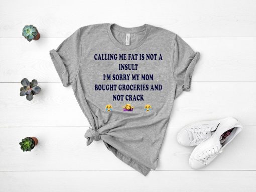 Calling me fat is not a insult i‘m sorry my mom bought groceries and not crack Classic Tee shirt