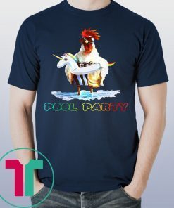 Chicken Pool Party Funny Shirt