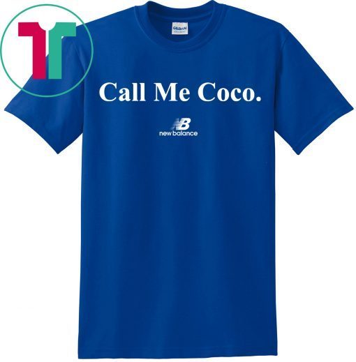 Blue Cori Gauff Call Me Coco New Balance T-Shirt