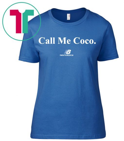 Blue Cori Gauff Call Me Coco New Balance T-Shirt