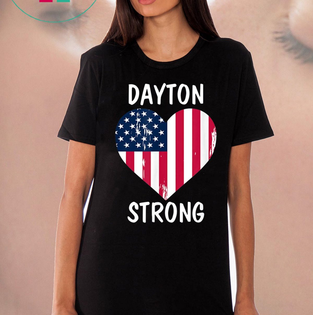 Dayton Strong Dayton Ohio Heart Tee Shirt - OrderQuilt.com