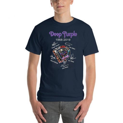 Deep purple 1968-2019 signatures Tee shirt