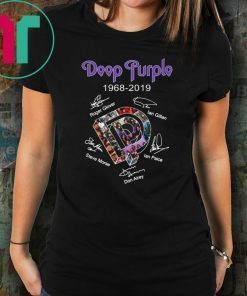 Deep purple 1968-2019 signatures Tee shirt