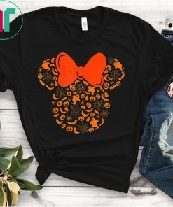 Disney Minnie Mouse Halloween Silhouette Tee Shirt