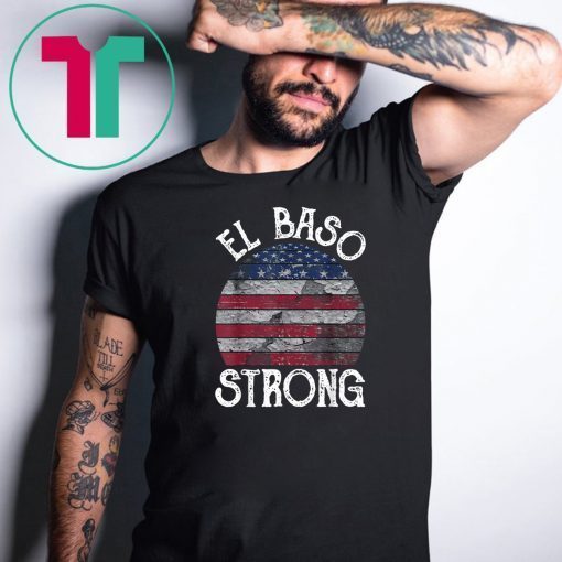 El Paso Strong American Map vintage Distressed Gift T-Shirt