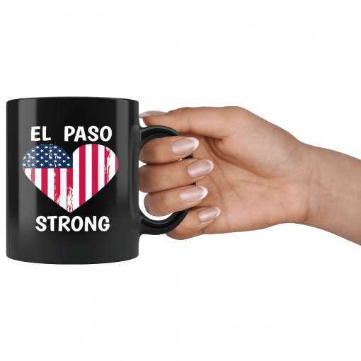 El Paso Strong El Paso Texas Heart Love Mug