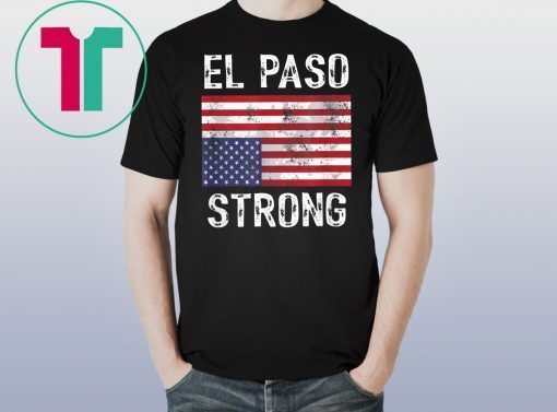 El Paso Strong Upside Down American Flag T-Shirt