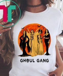 Elvira, Morticia, Lily, Bride Ghoul Gang Halloween Shirt