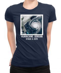 Florida Hurricane Dorian Stage 4 Natural Disaster Ocean T-Shirt