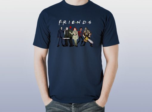 Friends horror movies characters halloween shirt