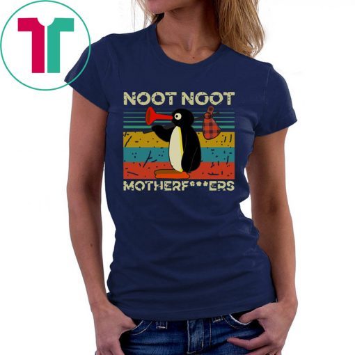 Official Pingu Noot Noot Motherfucker Vintage Funny T-Shirt