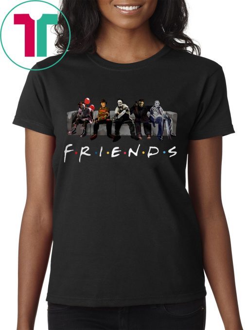 OFFICIAL HORROR CHARACTERS FRIENDS T-SHIRT
