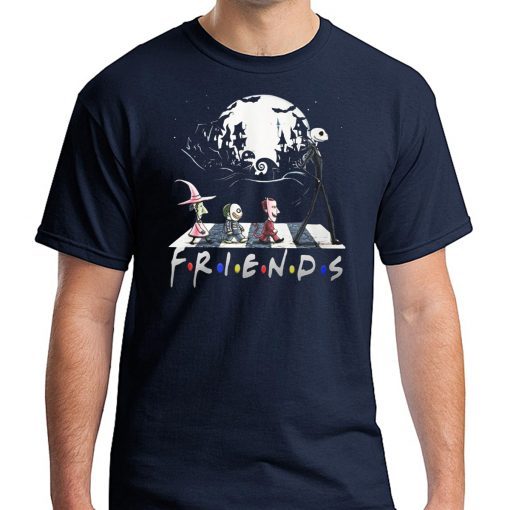 Halloween the nightmare walking abbey road friends tv show shirt