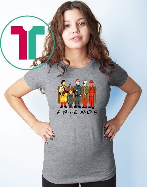 Horror Characters FRIENDS Halloween Tee Shirt