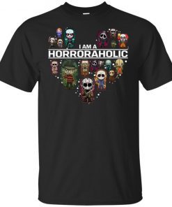 I Am A Horroraholic Halloween T-Shirt