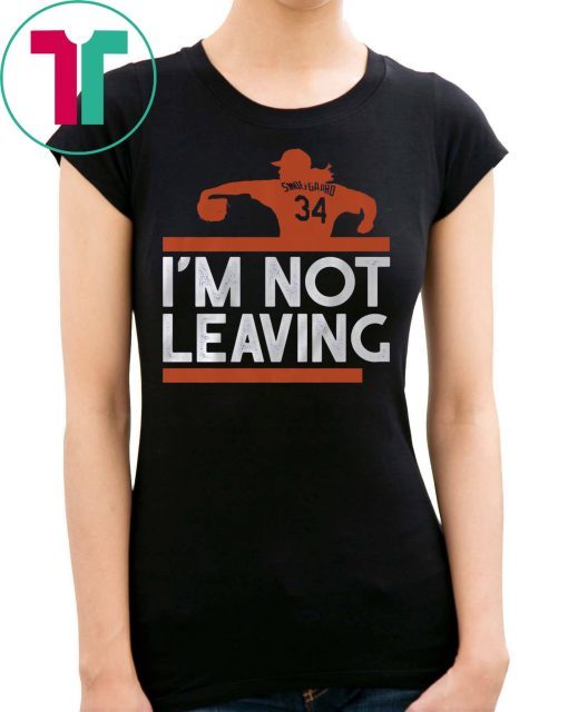 Noah Syndergaard Shirt - I'm Not Leaving, New York, MLBPA