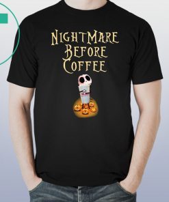 Jack Hug Dunkin Donuts NightMare Before Coffee Tee Shirt