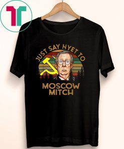 Just Say Nyet To Moscow Mitch Vintage Tee Shirt